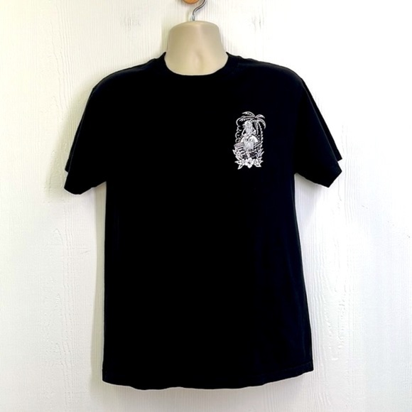 RSQ - Lost In Paradise Skeleton Hulu Beach Skeleton Graphic T Shirt Medium - Picture 2 of 9